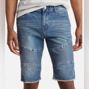 Men’s True religion Cloudburst Rocco Moto Denim Shorts